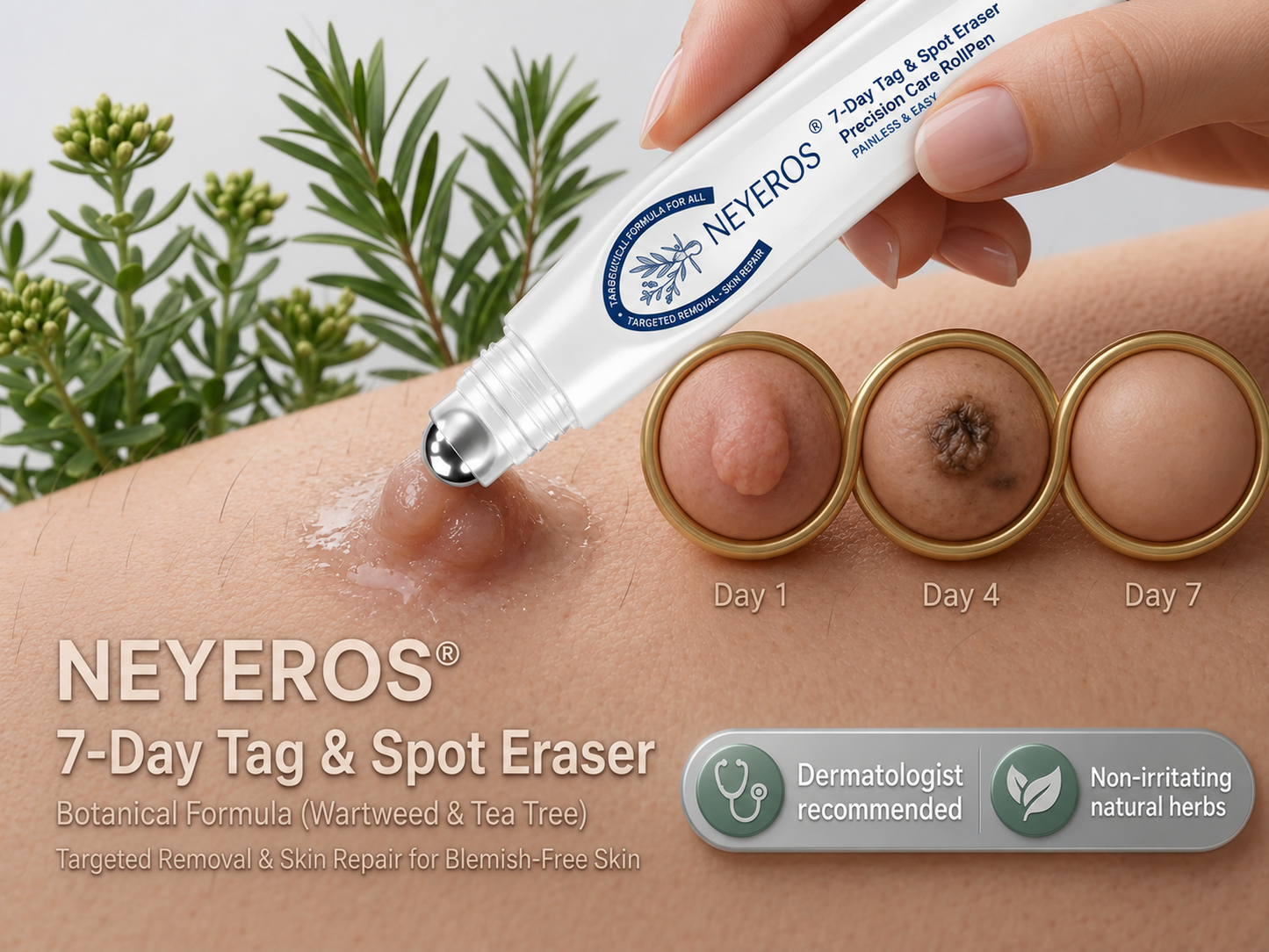 🏥👩‍⚕️NEYEROS®✨ 𝟕-𝐃𝒂𝘆 𝐒𝗸𝐢𝐧 𝐓𝒂𝗴 & 𝐒𝐩𝙤𝐭 𝐄𝐫𝒂𝐬𝙚𝐫 𝐏𝐚𝐢𝐧𝐥𝐞𝐬𝐬 & 𝐒𝐜𝐚𝐫-𝐅𝐫𝐞𝐞 𝐀𝐝𝐯𝐚𝐧𝐜𝐞𝐝 𝐈𝐦𝐩𝐞𝐫𝐟𝐞𝐜𝐭𝐢𝐨𝐧 𝐑𝐞𝐦𝐨𝐯𝐚𝐥 𝐑𝐨𝐥𝐥𝐞𝐫𝐛𝐚𝐥𝐥 𝐏𝐞𝐧