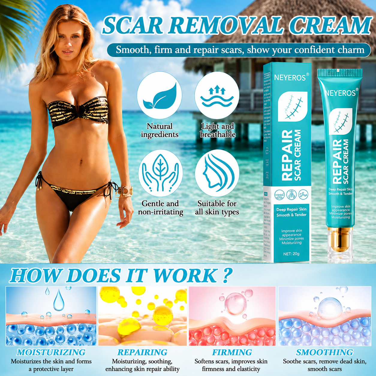 NEYEROS® Repair Scar Cream-Powerful repair, without leaving any trace