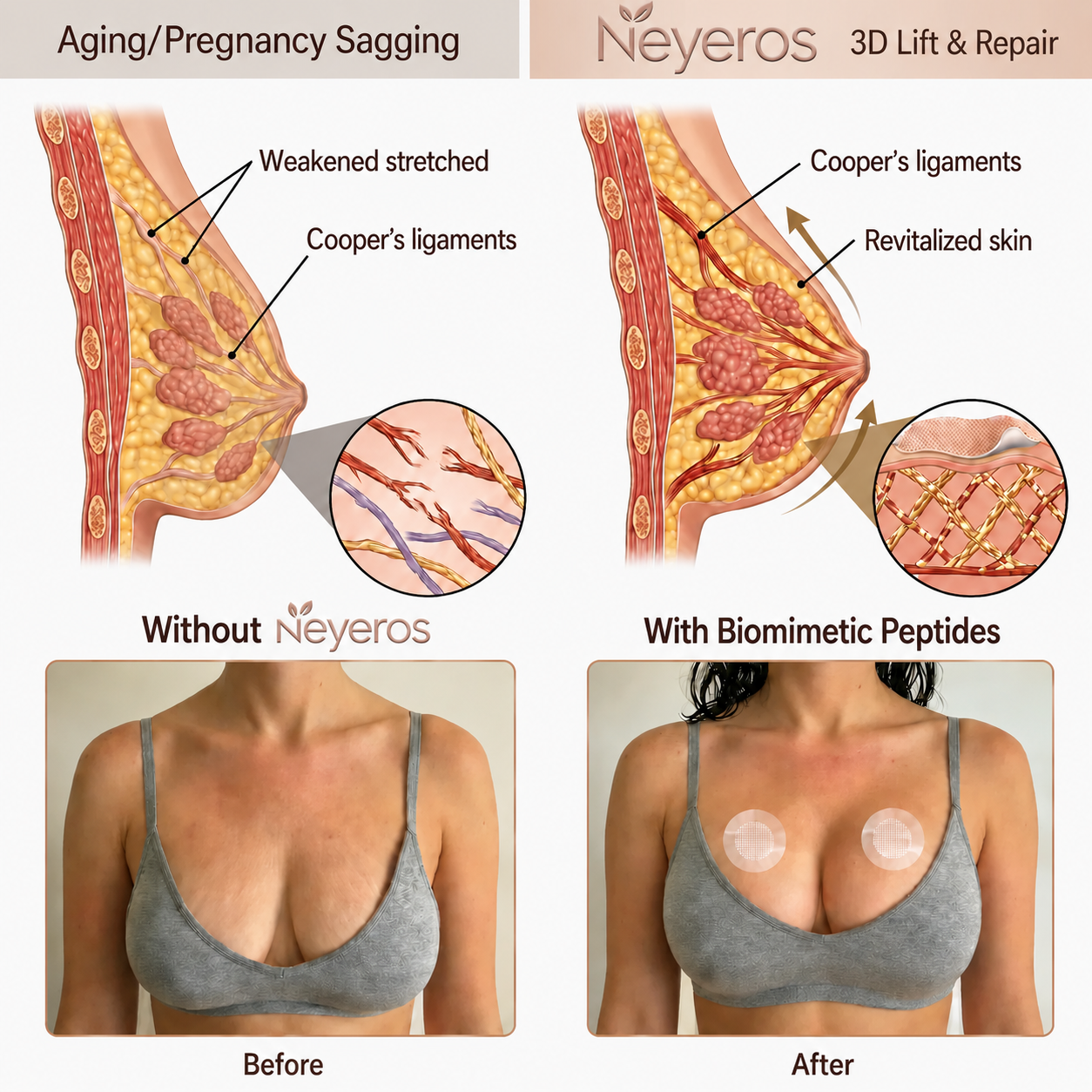 Neyeros® Targeted Breast Enhancement Advanced Nano Microneedle Patch
